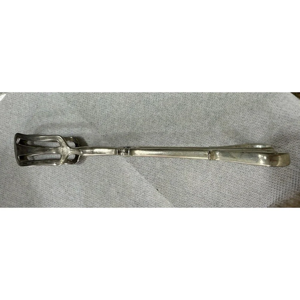 Vintage Silverplate Scissor Serving Tongs Salad Italy Flatware 1pc